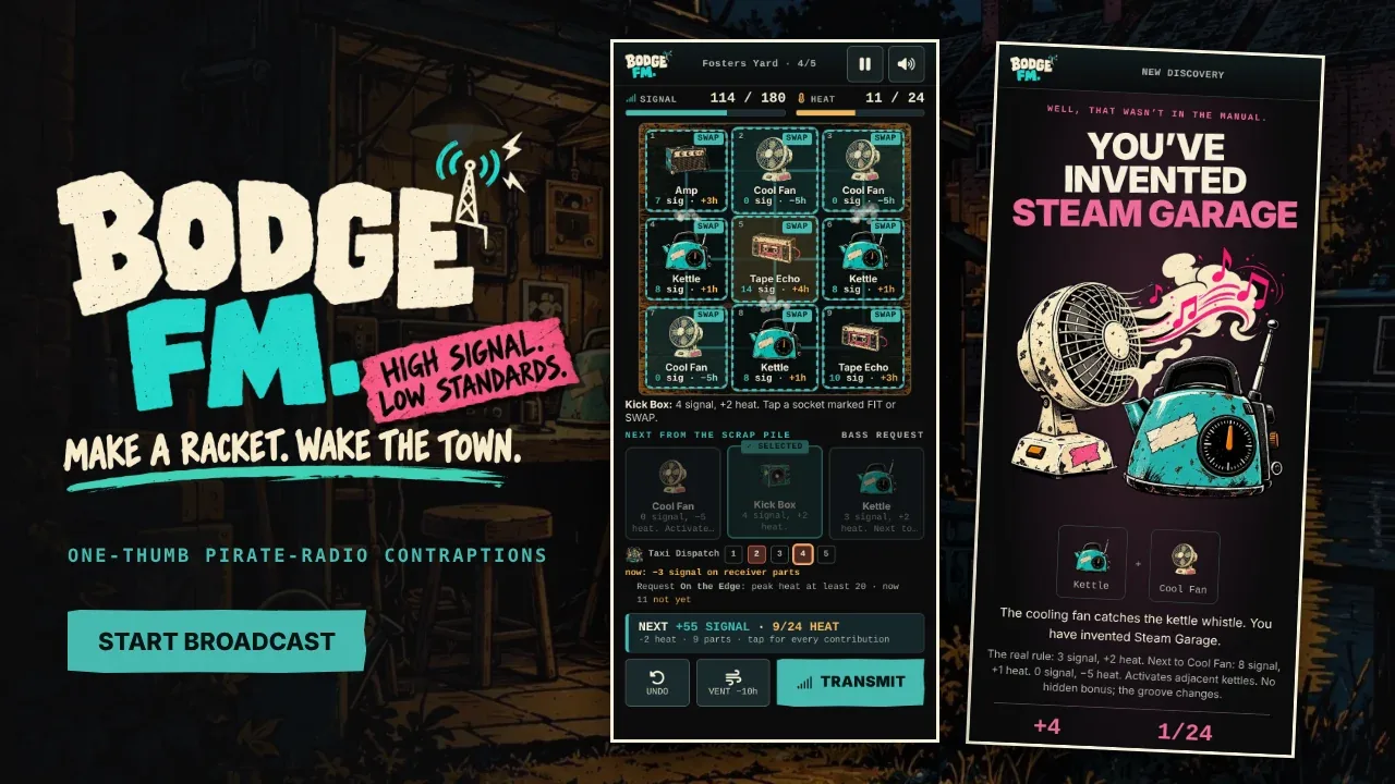 BODGE FM game artwork